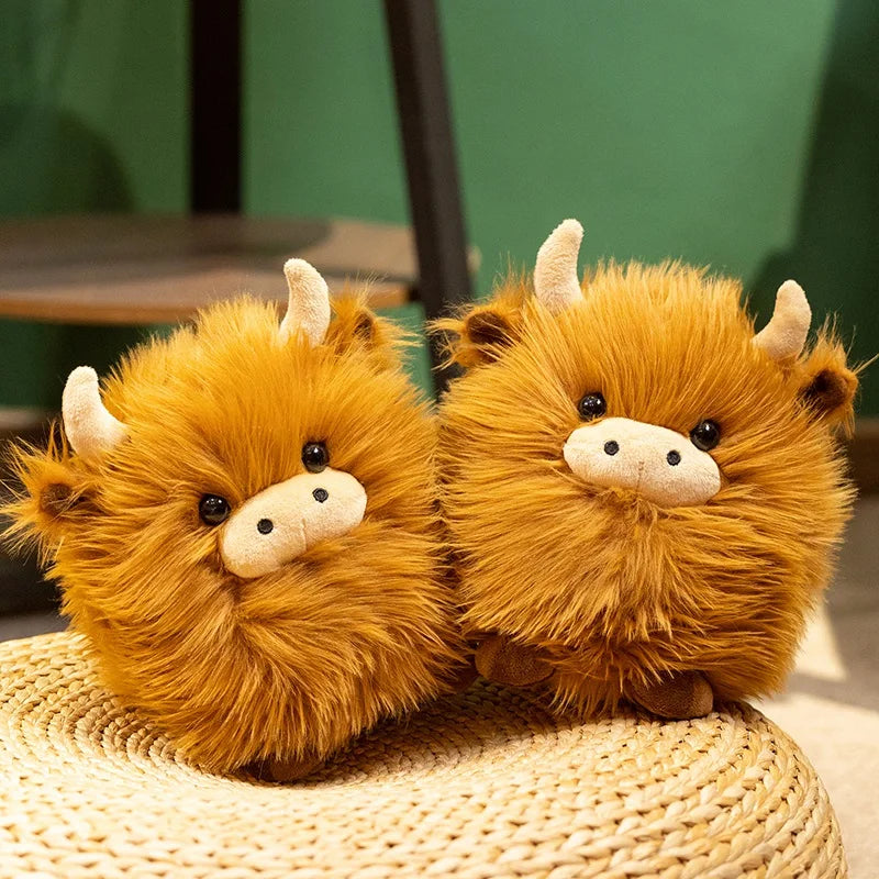 ふわふわ キャメル ハイランド牛 ぬいぐるみ