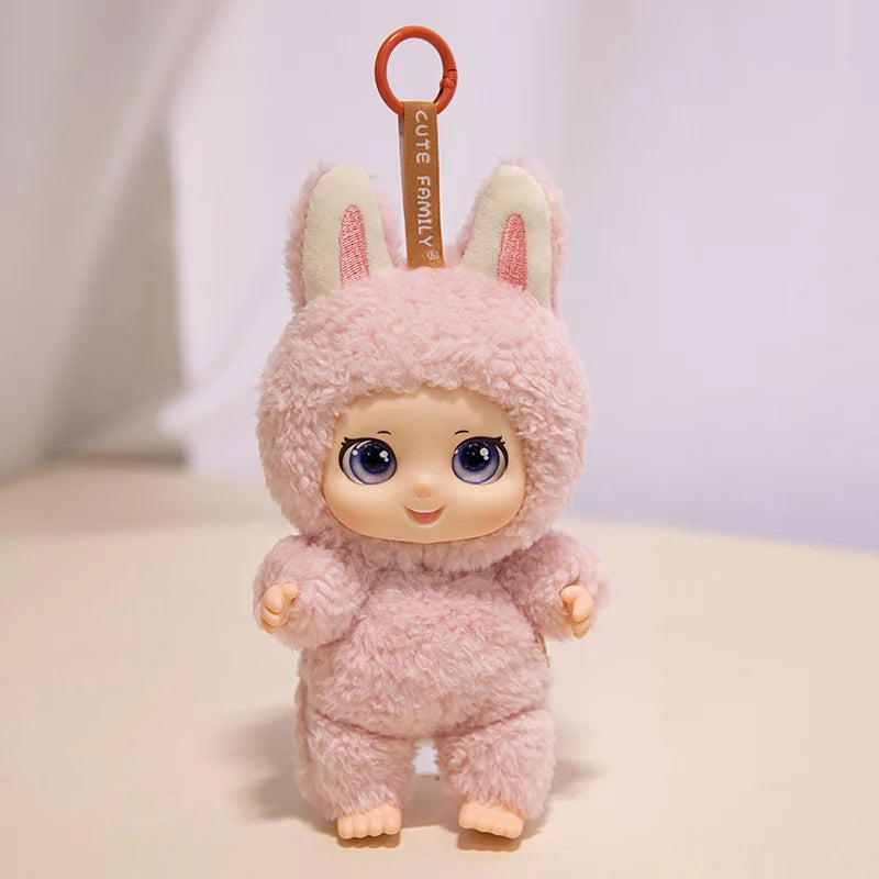 クリスマス ウサ耳 ニット もこもこ ドール フィギュア