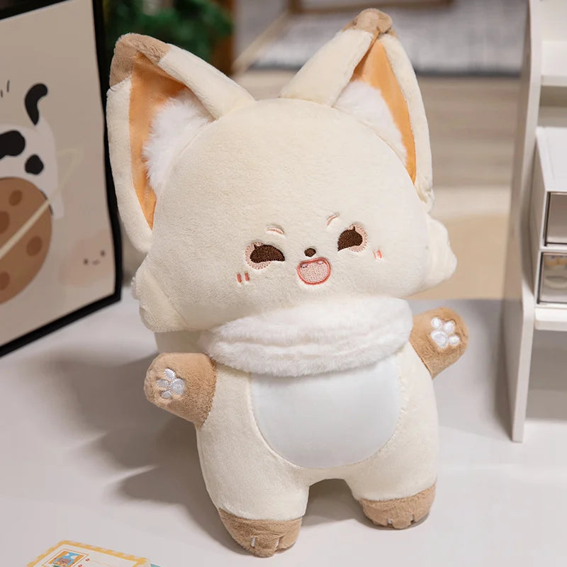 ふわふわ マフラー付き キツネのぬいぐるみ