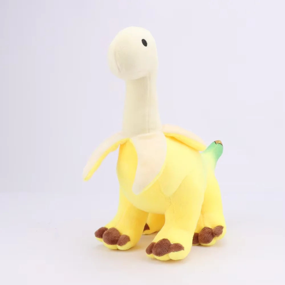 ふわふわ 黄色いバナナ恐竜 ぬいぐるみ
