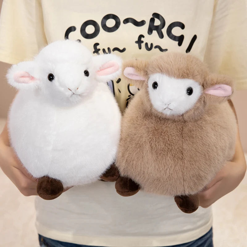 22/30cm Lifelike Sheep Plush Toy White,Black Simulated Sheep Plush Doll Sheep Pendant Stuffed Animal Toy Birthday Gift For Kid