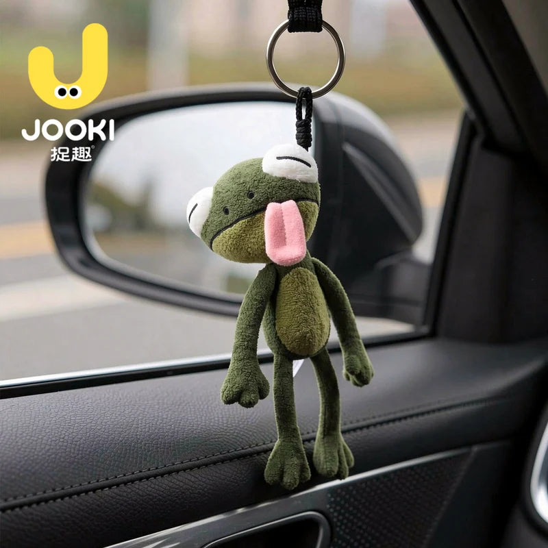 Cute Long Legged Plush Frog Toy Cute Funny Stuffed Doll Pendant Soft Plush Animal Birthday Gift  Cute Plush Keychain