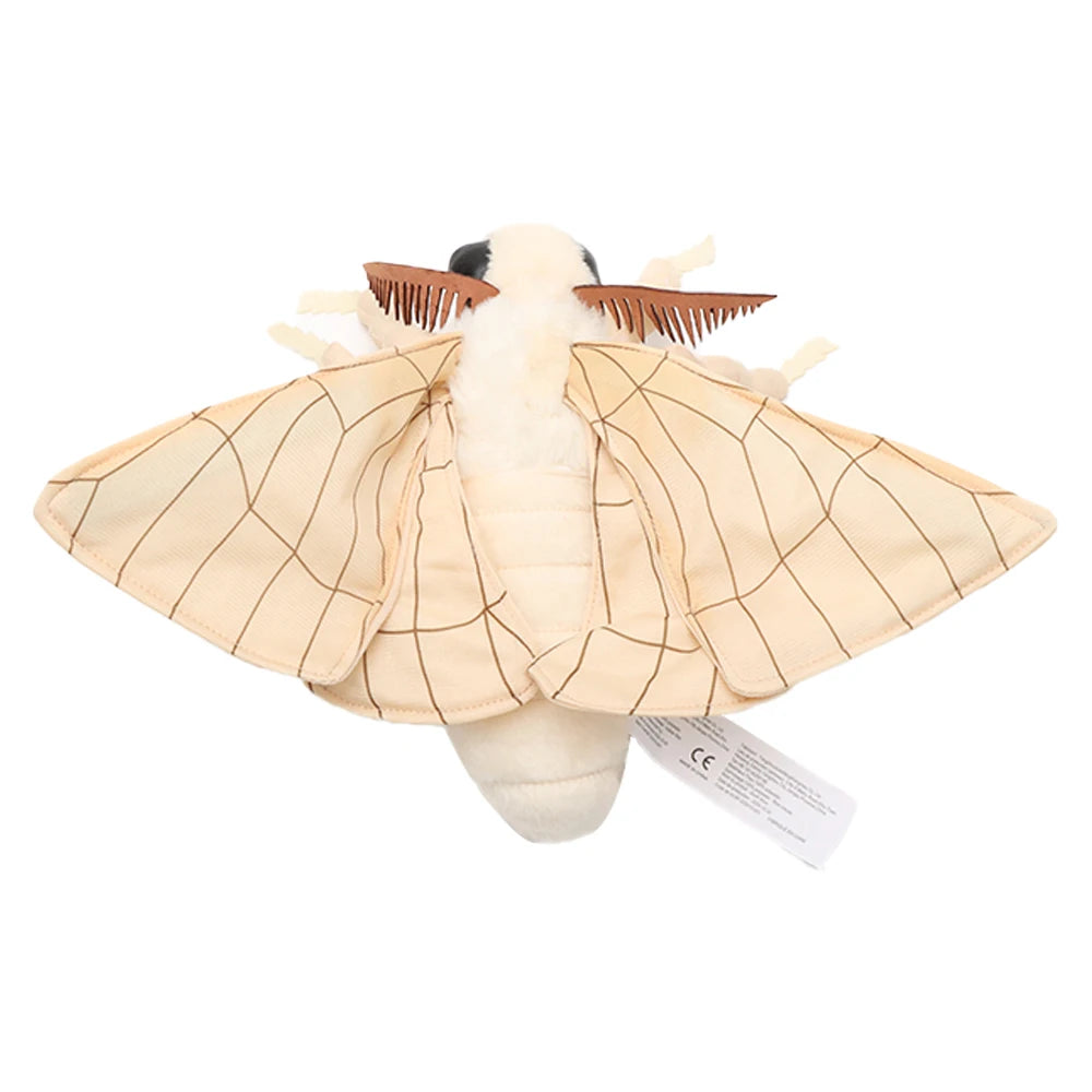 25cm Cute Insect Silkworm Moth Plush Toys Fidelity Silkworm Plushie Insect Animals Simulation Stuffed Doll Kawaii Toy Kids Toys