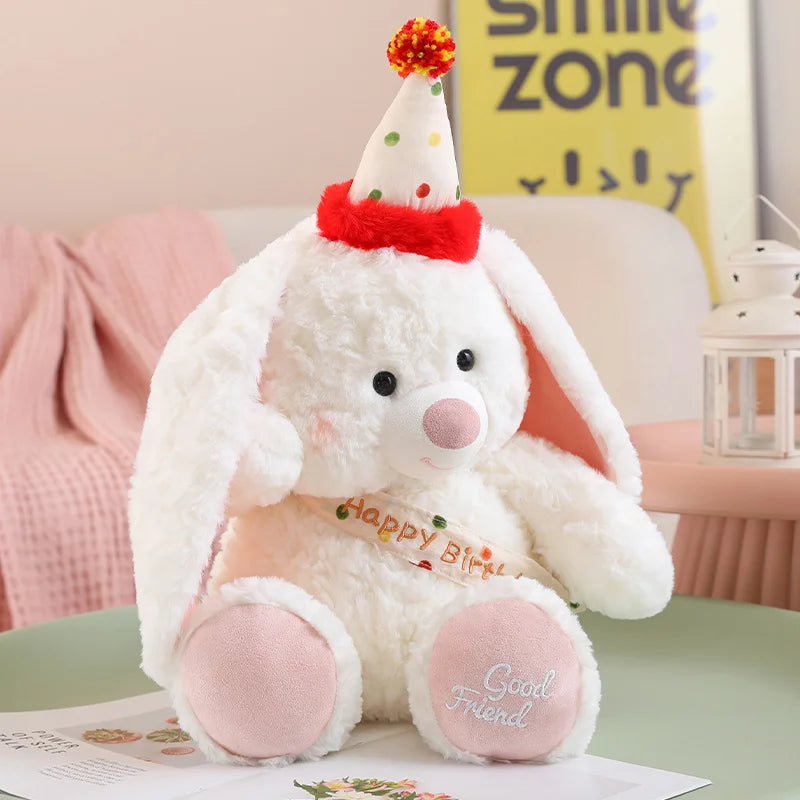 28cm Cute Teddy Bear Plush Toys Stuffed Animal Rabbit and Dog Kids Birthday Gift Pillow Rabbit Home Living Room Graduation Gifts