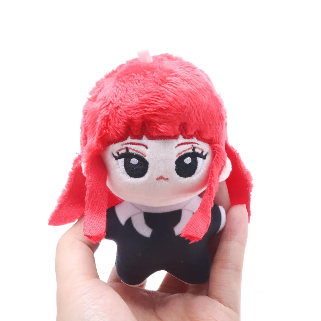 赤髪の大きな瞳 黒服マスコットぬいぐるみ