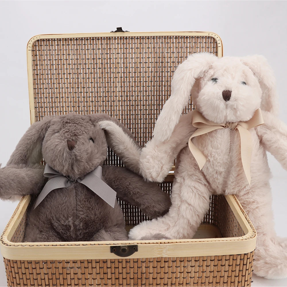 30cm Kawaii Easter Rabbit Plush Toy Stuffed Animal Rabbit with Long Ear for Babies Sleeping Companion Plush Doll Children's Gift
