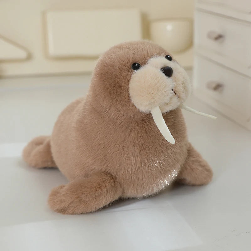 ふわふわ 白い 赤ちゃんアザラシ ぬいぐるみ
