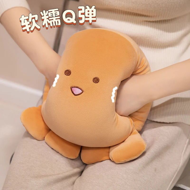 ふわふわ もちもち ウィンク タコ ぬいぐるみ パステルピンク