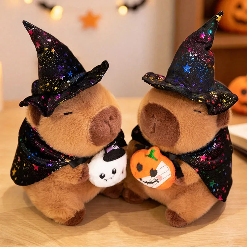 Halloween Pumpkin Capybara Plush Toy Capibara Anime Fluffty Toy Cute Doll Stuffed Animals Soft Doll Plush Christmas Gift