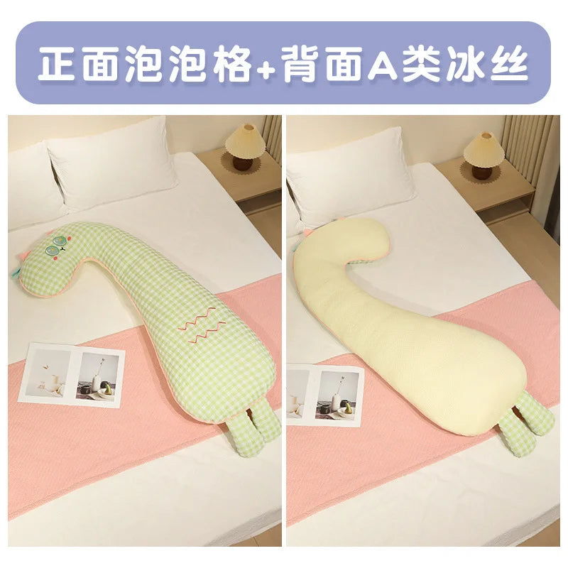 Lovely Cartoon Animal Side Sleep Body Pillow Soft Cozy Bed Cushion Pillow Girlfriend Gift Long Pillows Cute Birthday Gifts