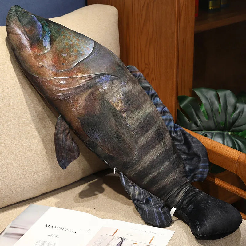 40/60cm Simulation Funny Fish Plush Toy Soft Stuffed Animal Lifelike Tuna or Mackerel Plush Pillow Kids Birthday Gift Home Decor