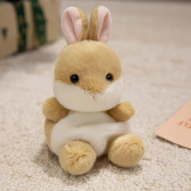 かわいい動物ふわふわマスコットキーホルダー