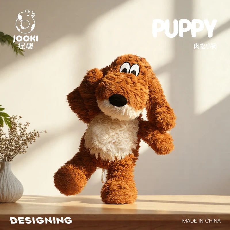 Jooki ふわふわ 茶色の子犬ぬいぐるみ