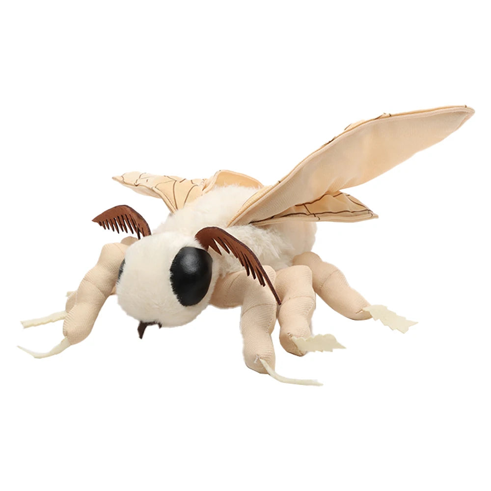 25cm Cute Insect Silkworm Moth Plush Toys Fidelity Silkworm Plushie Insect Animals Simulation Stuffed Doll Kawaii Toy Kids Toys