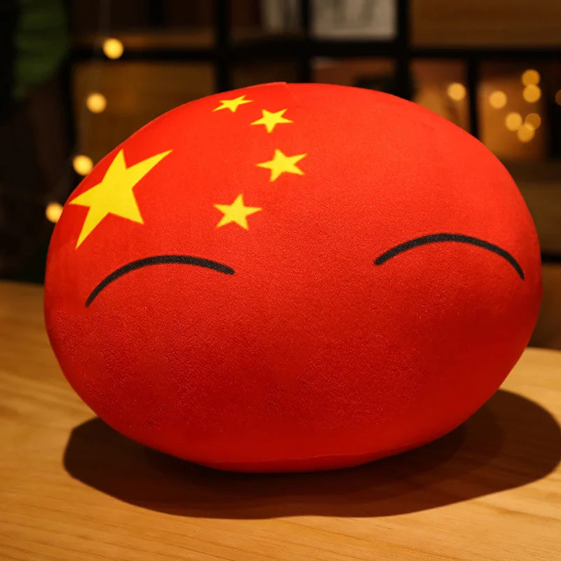 丸型国旗デザイン ふわふわ カントリーボール ぬいぐるみ