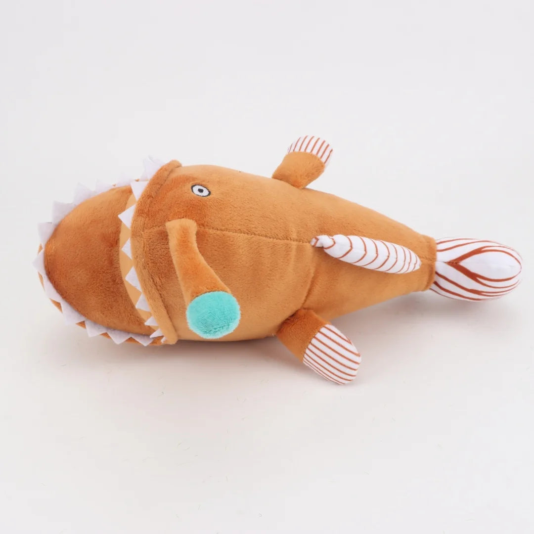 深海魚アンコウぬいぐるみ 提灯と鋭い歯が特徴