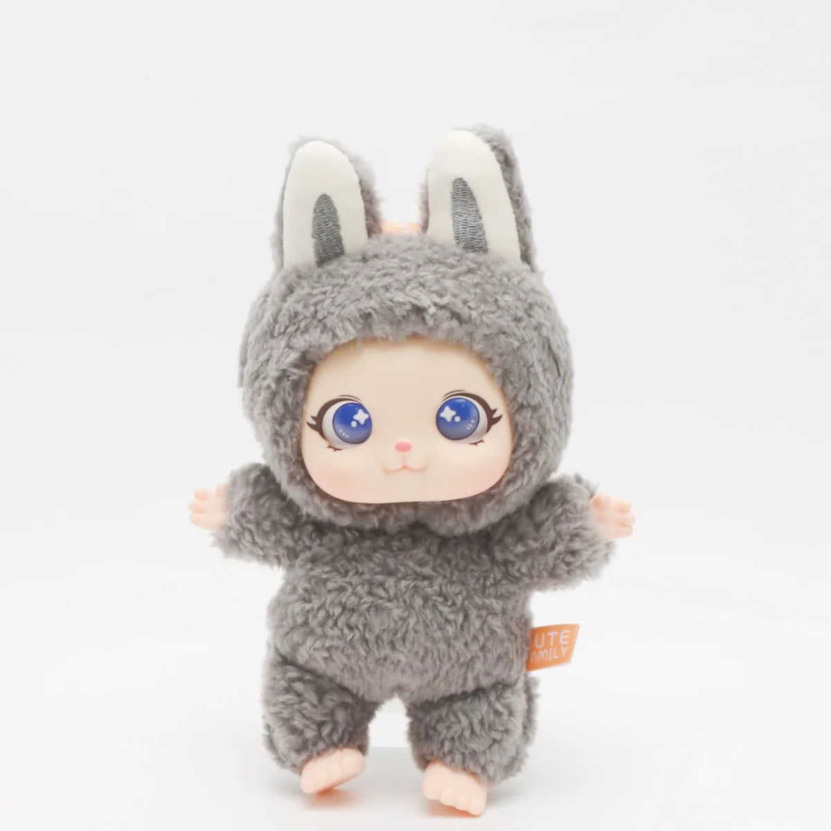 かわいい ふわふわうさぎ 着ぐるみ ドール グレー