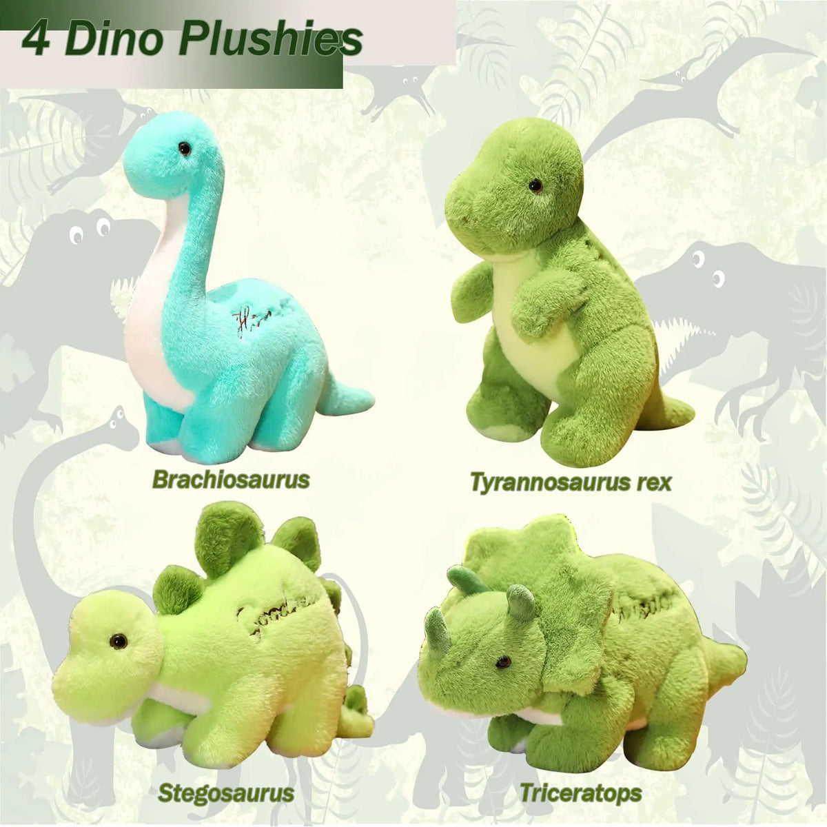 Lovely Dinosaur Triceratops Plush Toy Stuffed Animal Plushie Cute Tyrannosaurus Cotton Doll Soft Baby Hug Pillow Kids Boy Gift