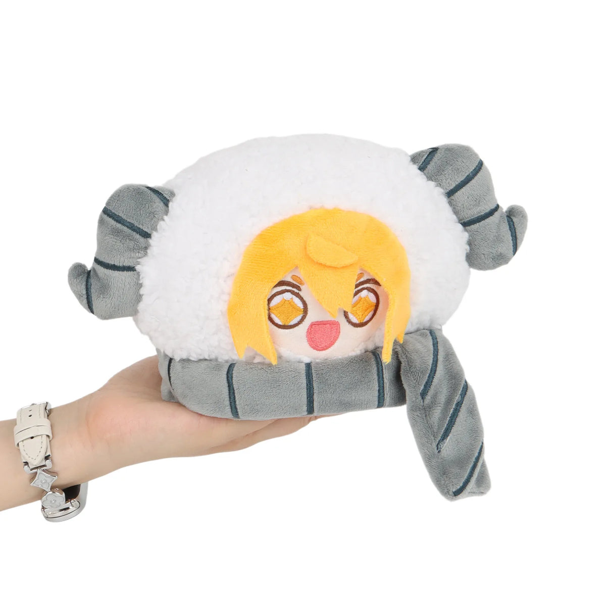 ブルアカ キキョウ 角付き ふわふわ ハンドウォーマー
