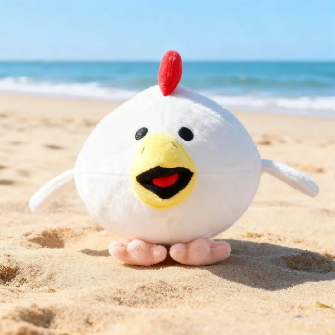 ふわふわ 丸い 白い ひよこ ぬいぐるみ
