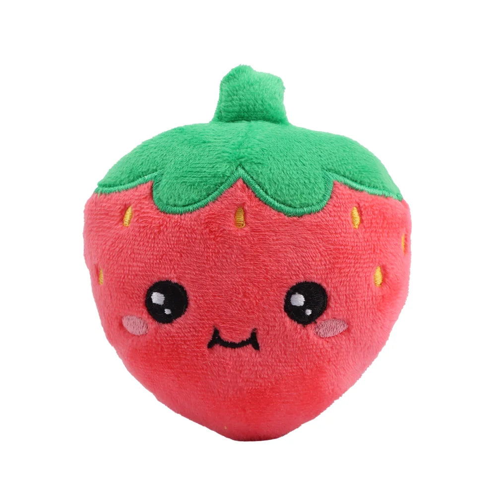 かご入り かわいい いちご ぬいぐるみ 5個セット