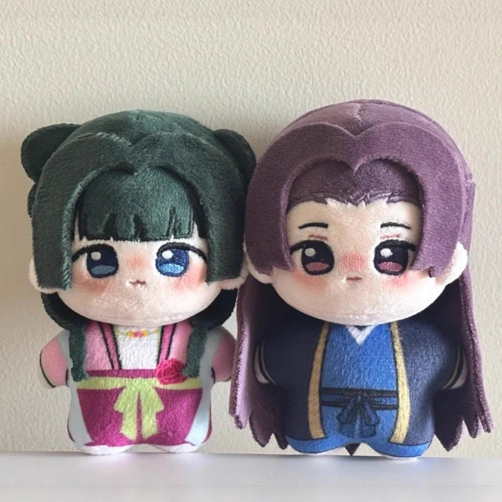 ちび キャラクター ぬいぐるみ 紫髪と緑髪 和風衣装