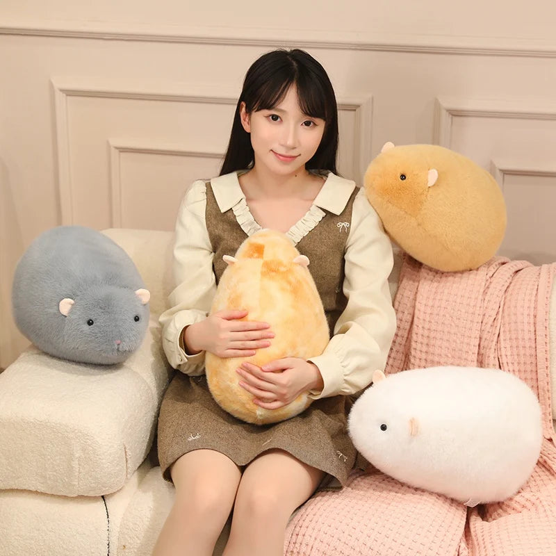 ふわふわ ハムスター 抱きクッション キャメル