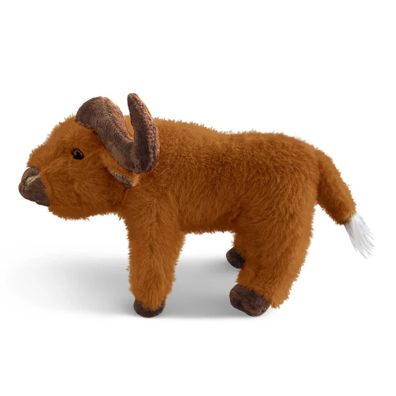 25cm Simulation Highland Cow Plush Toys Soft Stuffed Cattle or Buffalo Plush Toy Kawaii Kids Baby Birthday Gifts Home Room Decor