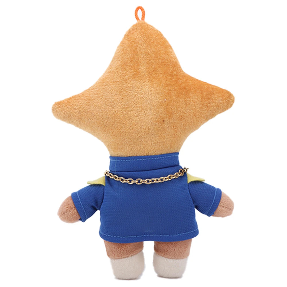 星形ヘッド 青ジャケット 金鎖 ふわふわぬいぐるみ