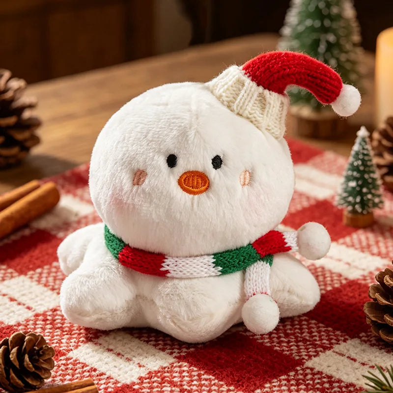 ふわふわ クリスマス キャラクター ぬいぐるみ キーホルダー