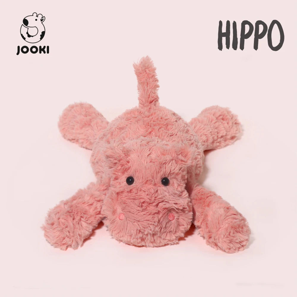Cute Jimny Elephant, Hippopotamus, Monkey and Fox Plush Toys Funny Baby's Sleeping Companion Room Decor Girls Birthday Gifts