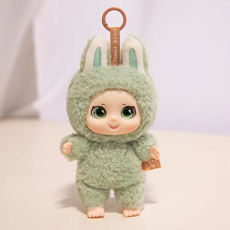 クリスマス ウサ耳 ニット もこもこ ドール フィギュア