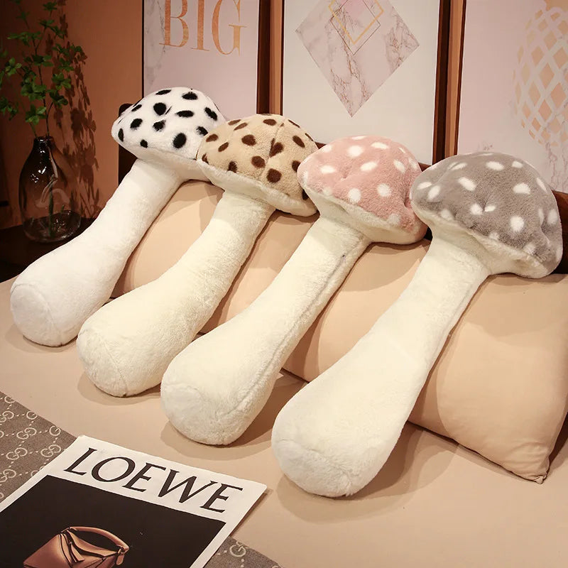Cuddly Mushroom Plush Toys Big Size Huggable Pillow Stuffed Soft Plant Mushroom Style Sofa Floor Pillow Back Cushion Home Decor