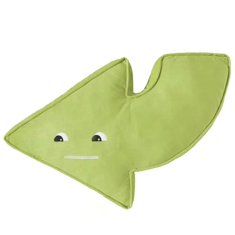 Kawaii Personified Expression Cloud Plush Pillow Arrow Logo Plush Cushion Filling Pillow Soft Home Sofa Chair Decoration Pillow