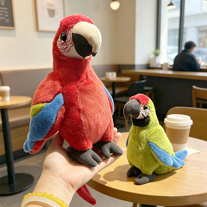 リアルな オウム インコ ぬいぐるみ