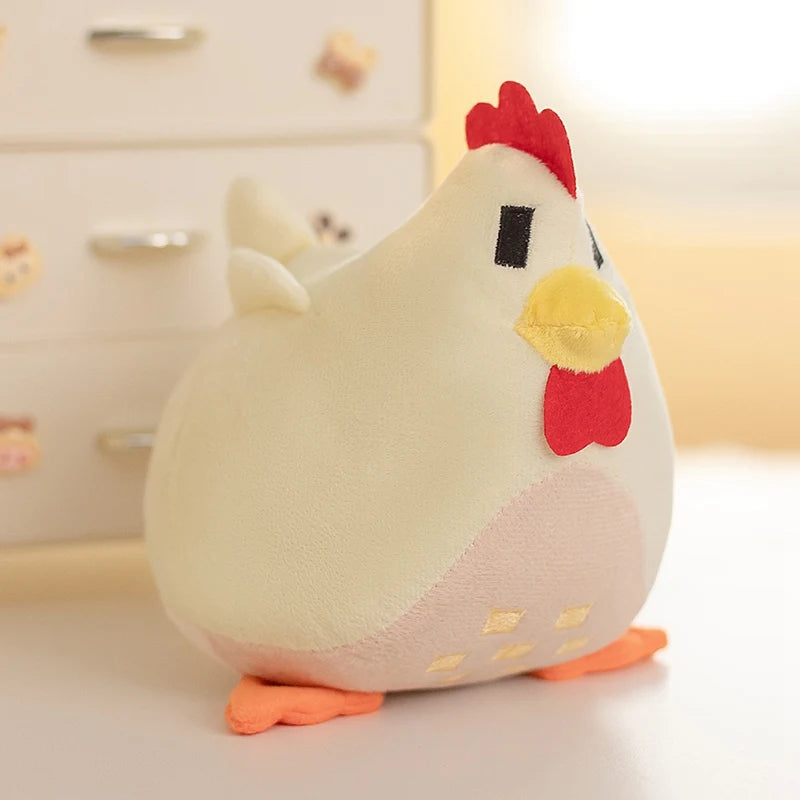 20cm Four Colors Chicken Pillow Plush Toys Soft Stuffed Chick Animal Toys Cartoon Chook Dolls Children Birthday Gifts Room Decor