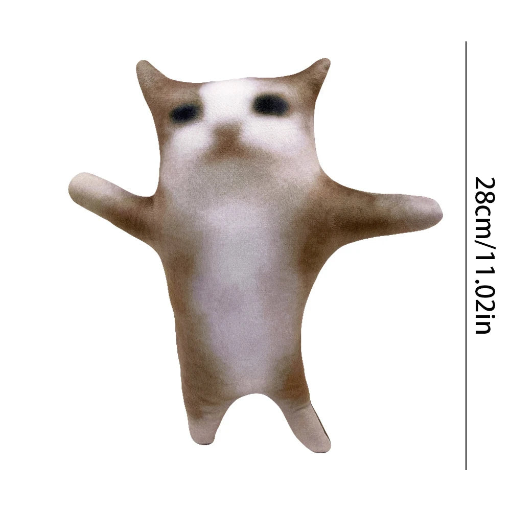 Cute El Gato Cat Plush Toys Wowwow Cat Dolls Plushies Simulation Happy Cat Plush Toys Birthday Holiday Gift Kids Room Decoration