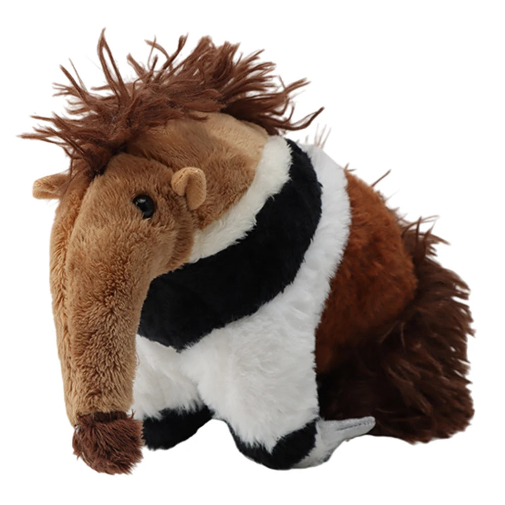 25cm Giant Anteater Plush Toys High Fidelity Simulation Soft Anteater Toys Cute Forest Animals Dolls Kids Toys Birthday Gifts