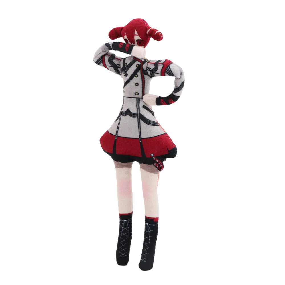 22cm Anime Kasane Teto Cosplay Plush Toys Stuffed Dolls Cartoon Figure Room Decor Abstract Wire Skeleton Accessories Cute Gifts