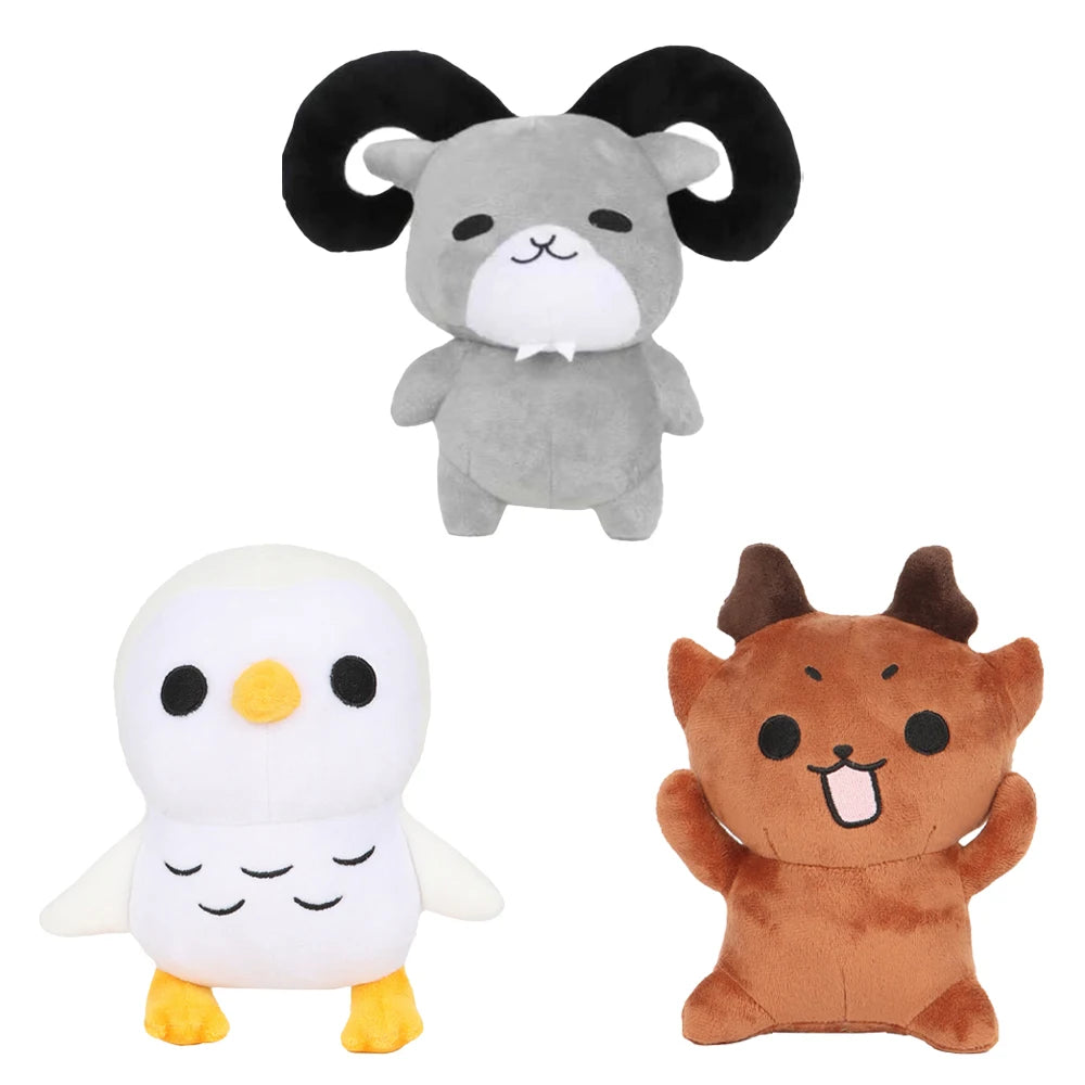 New 99 Nights In The Forest Deer Plush Toys Movie Stuffed Animals Eagle Owl or Goat Toy Fans Birthday Gifts Kids Toys Room Decor