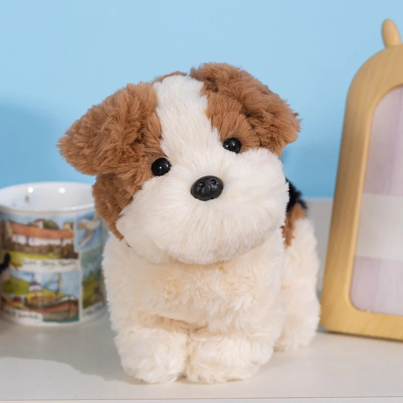 Simulation Dog Doll Gentle And Comfortable Lifelke Doll Stuffed Animal Cat Home Ornament Holiday Surprise Gift