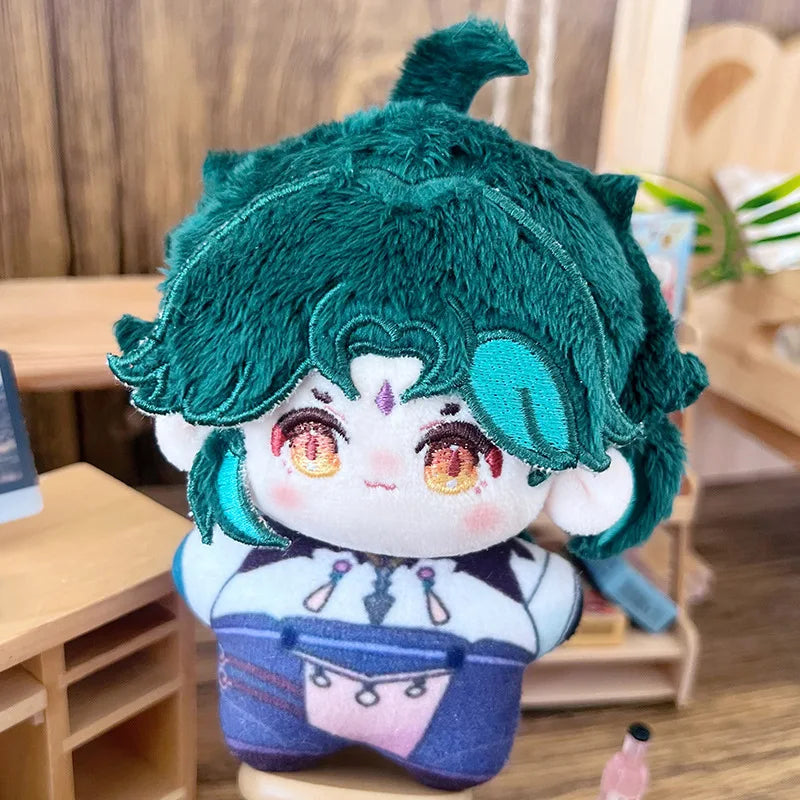 10cm Genshin Impact Plush Pendant Doll Toy Zhong Li, Furina Scattered Soldier, Xiao Soft Starfish Body Plush Fans Birthday Gifts