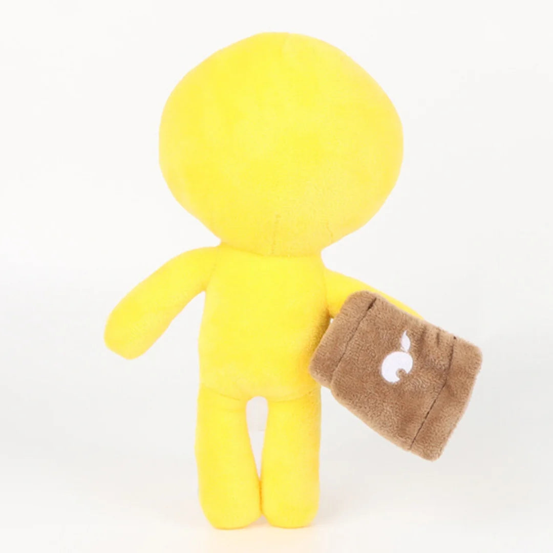 カラフルなキャラクターぬいぐるみ シェフ帽とサングラス付き
