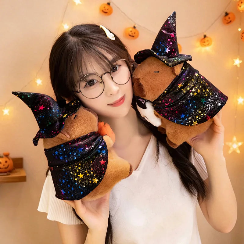 Halloween Pumpkin Capybara Plush Toy Capibara Anime Fluffty Toy Cute Doll Stuffed Animals Soft Doll Plush Christmas Gift