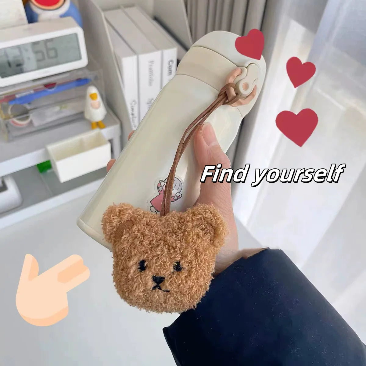 ふわふわベビーアニマルチャーム 名前タグ付き