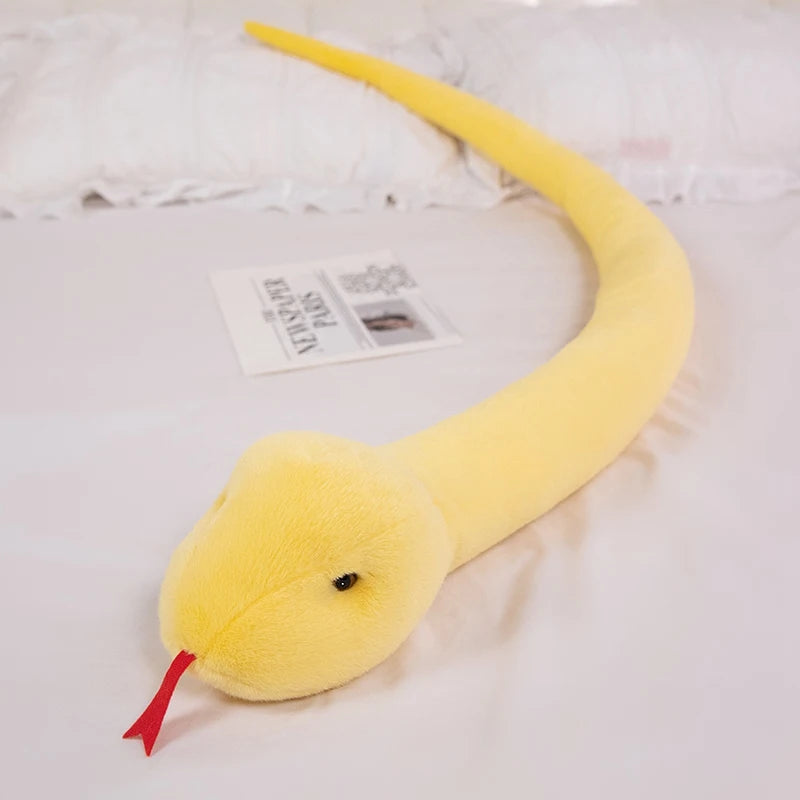 ふわふわ 長い ヘビ ぬいぐるみ 抱き枕 カラフル