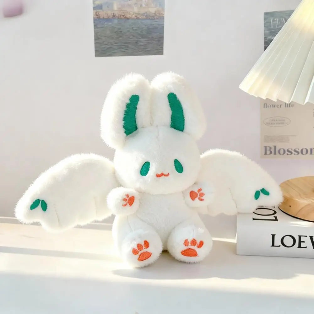 ふわふわ コウモリうさぎ 翼付き ぬいぐるみ