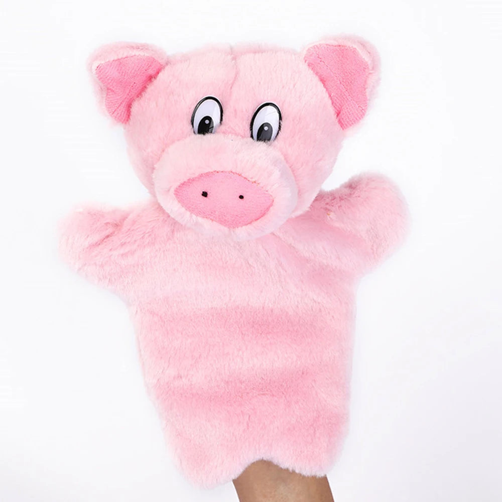 Animal Hand Puppet Rabbit Sheep Dolls Plush Hand Toy Early Education Learning Toys Children Marionetes Puppets for Telling Story