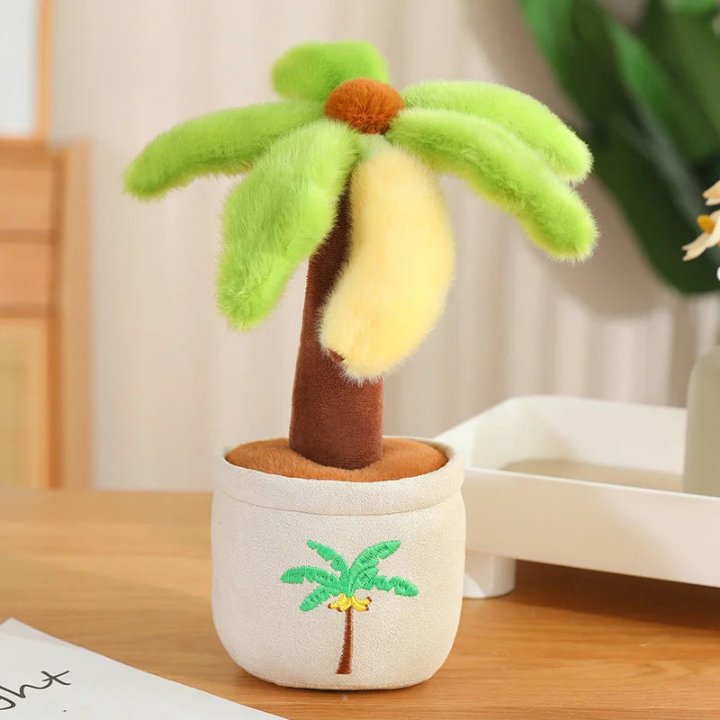 ふわふわ カラフル ヤシの木 鉢植え ぬいぐるみ