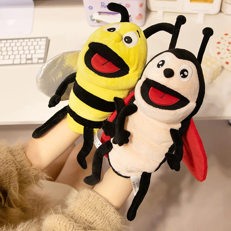 知育 昆虫キャラクター ソフトぬいぐるみパペット